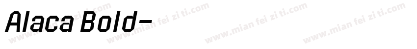 Alaca Bold字体转换